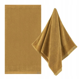Великий махровий рушник для ванни ZWOLTEX PORTO, жовтий, 600г, 70x140см