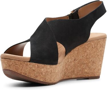 Босоніжки Clarks Annadel Eirwyn на підборах, чорні, нубук, 40 EU