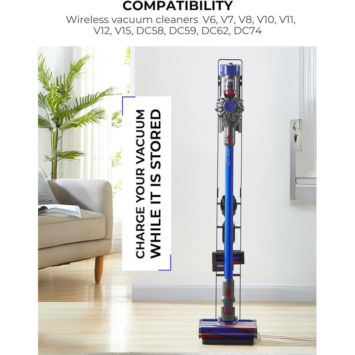 Підставка для пилососів Dyson: V15, V12, V11, V10, V8, V7, V6, DC58, DC59, DC62, DC74 - Organizer, рамка, кріплення