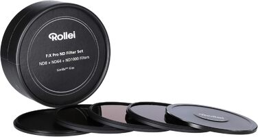 Фільтри Rollei F:X Pro ND (ND 8, ND 64, ND1000) - набір з 3 фільтрів нейтральної щільності (112 мм), розмір: 58 мм