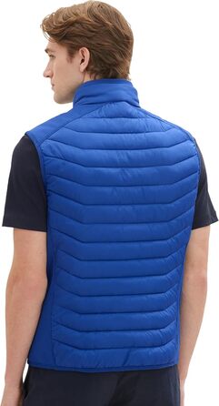 Жилет чоловічий TOM TAILOR Hybrid з коміром, розмір L, колір Hockey Blue