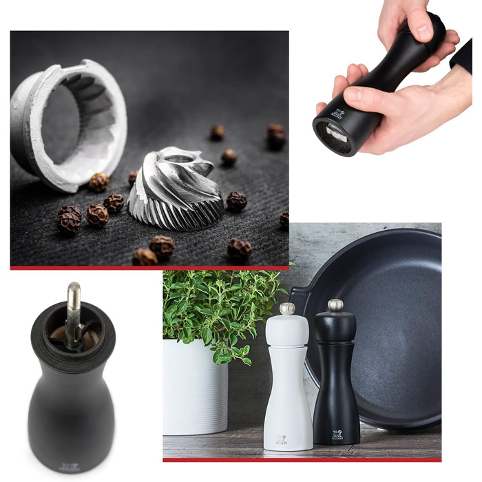 Набір для перекручування солі та перцю Peugeot Tahiti, дерев'яний, білий/чорний, 20 см