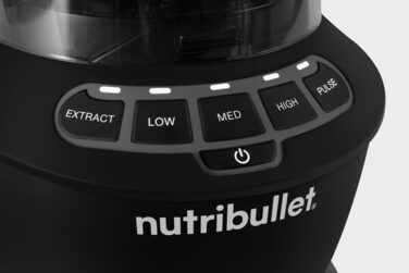 Блендер Nutribullet Full Size Combo 1200 Вт, електричний міксер, багатофункціональний подрібнювач, 1,9 л кувшин, склянки 946 мл і 710 мл, чорний, модель NBF500MB