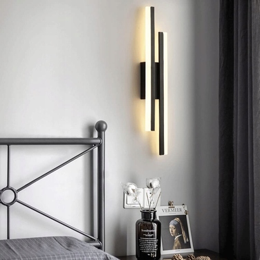 Настінний світильник Tealight чорний, інтегроване LED-джерело 16 Вт