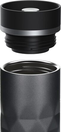 Термокружка Diamond з нержавіючої сталі Elasto Premium | 450 мл | Зберігає тепло та холод | Без BPA | Матова, блискуча (Шифер сірий)