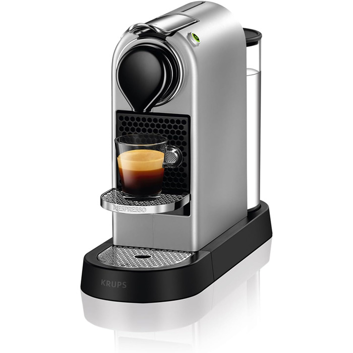 Кавомашина Krups Nespresso XN741B Citiz, еспресо, автоматична, 1 л, 1260 Вт, срібляста