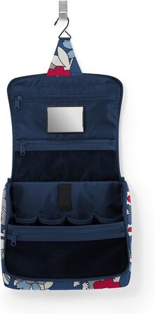 Сумка-органайзер Reisenthel Toiletbag XL - велика, з гачком, водовідштовхувальне покриття, колір: Флорист Індіго