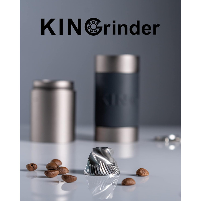 KINGrinder K0 Straight Grip Manual Coffee Grinder with 140 Adjustable Grind Settings for Aeropress, French Press, Drip, 25 g Capacity