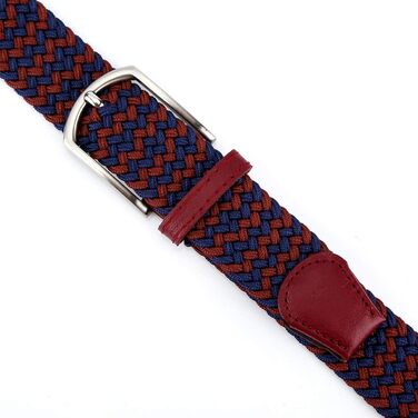 Плетене вітростійке полотно, еластичний ремінь на пояс для чоловіків/жінок/підлітків, багатокольоровий (винний, 90/95 см, L)