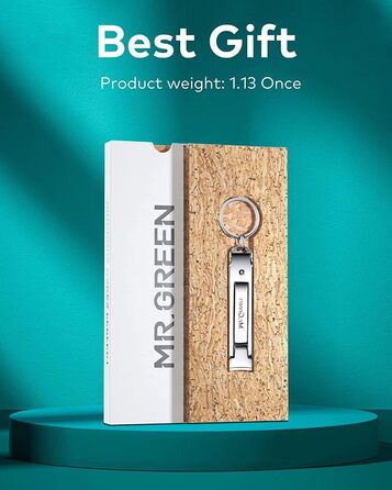 Ножиці для нігтів MR.GREEN складні, медична нержавіюча сталь, ультратонкі дорожні, компактні