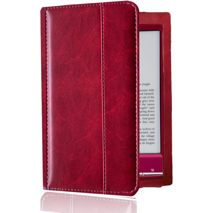 Чохол для Sony PRS-T2/PRS-T1 (6 дюймів), книжкового ридера, з PU-шкіри, червоний