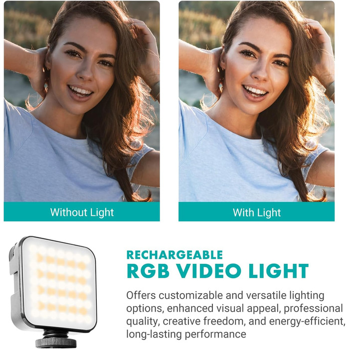 Movo iVlogger-PRO: Набір для влогів з комплектом аксесуарів для iPhone/Android (статив, мікрофон, RGB-світло)