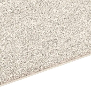 Килим Taracarpet з коротким ворсом, м'який, однотонний дизайнерський килим для дому, 160x220 см, кремовий/білий