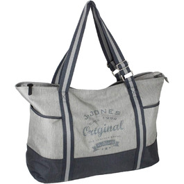 J.JONES - XXL Leisure Bag - Sports Bag - Beach Bag - Women's Shopper with Zipper