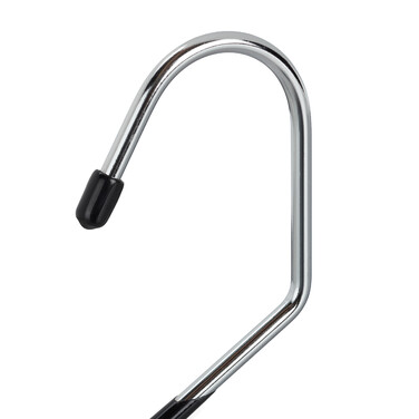 Relaxdays Set of black trouser hangers, non-slip