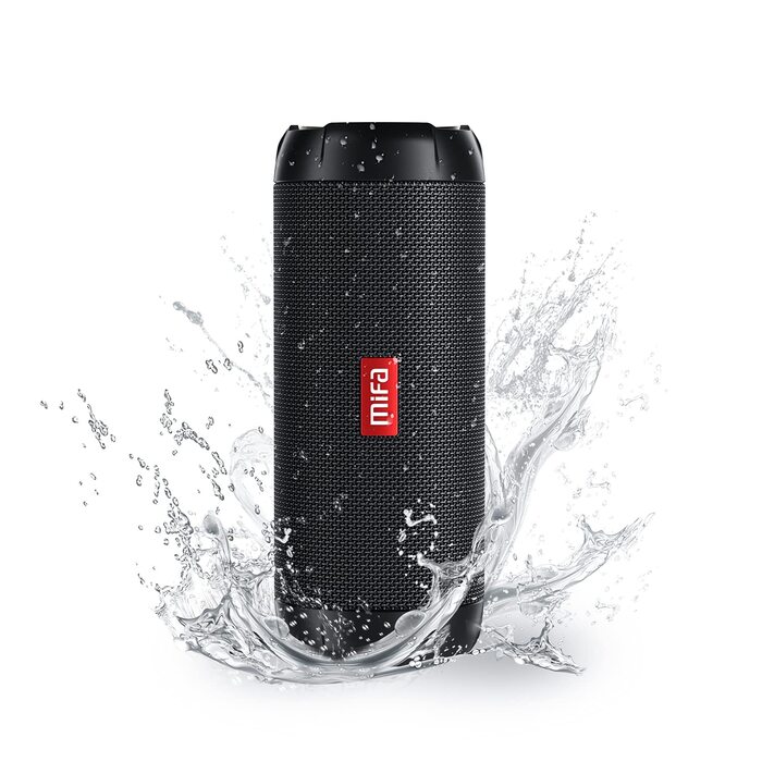 MIFA WildRod Bluetooth колонка 30W, IP67, RGB підсвітка, USB-C, чорна