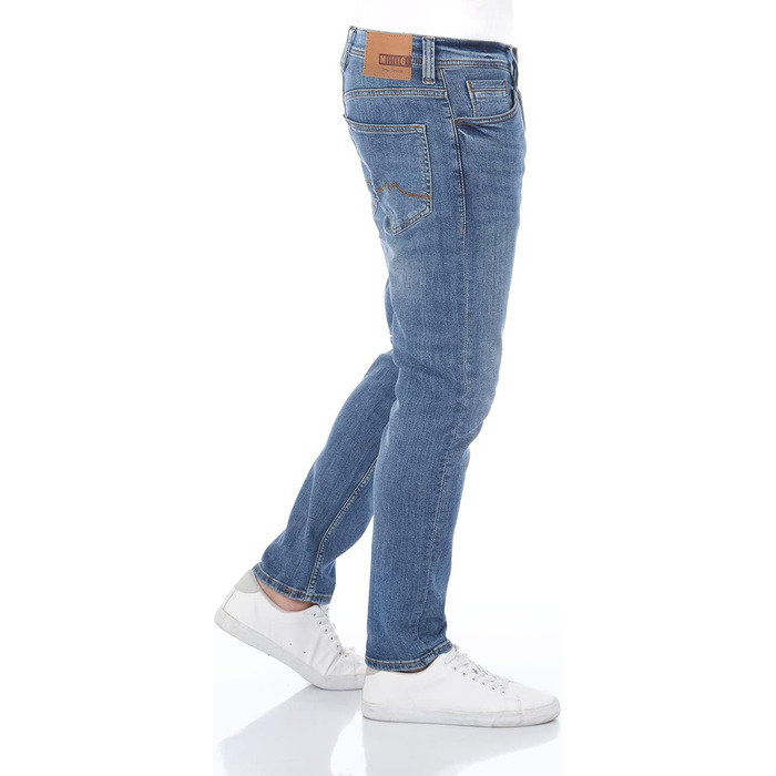 Джинси чоловічі MUSTANG Oregon Tapered Fit, блакитні (Light Blue Denim) - розтяжка, зручний крій 30-40/32-34