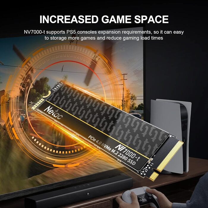 Netac NV7000-t 2TB M.2 NVMe SSD: Швидкий внутрішній SSD для геймінгу та відео, PCIe 4.0