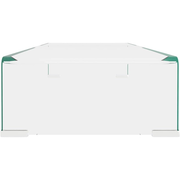 Підставка для монітора та телевізора vidaXL, скляна, прозора, 80x30x13 см