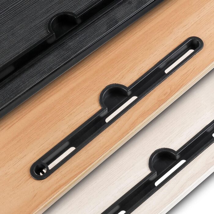 Стіл для ноутбука, піднос для ліжка, складаний портативний стіл для ноутбука, піднос для читання, піднос для сніданку, стіл для ноутбука, тримач для напоїв, піднос для книг, для вітальні, офісу та в дорогу, 60 x 40 см, білий