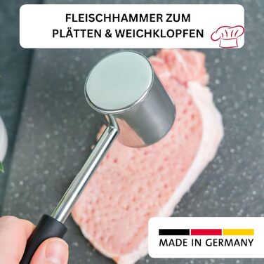 Молоток для м'яса Westmark Gallant з алюмінію з антиприлипним покриттям, сріблястий, 21.5 см