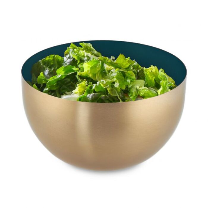 Relaxdays Two-tone stainless steel salad bowl