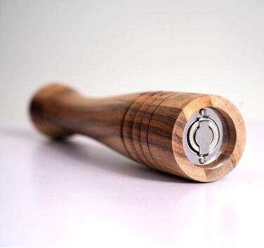 DeroTeno pepper mill made of acacia wood with stainless steel grinding mechanism, H 30 cm