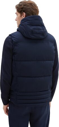 Жилет чоловічий Tom Tailor з капюшоном, стеганий, XXL, колір Sky Captain Blue