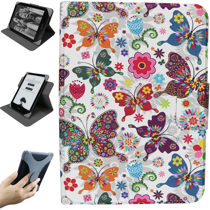 Чохол для Kindle 2024/2022, Kobo Nia/Clara 2E/HD, Schmetterling: легкий, з регулюванням кута нахилу