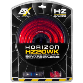 Набір кабелів ESX HZ20WK 20мм² з 5м RCA-кабелем та Mini-ANL запобіжником для автоакустики