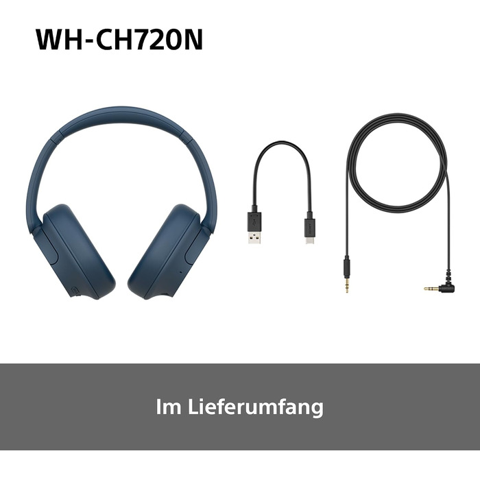 Бездротові Bluetooth-навушники Sony WH-CH720N з активним шумозаглушенням, до 50 годин автономної роботи, рожеві