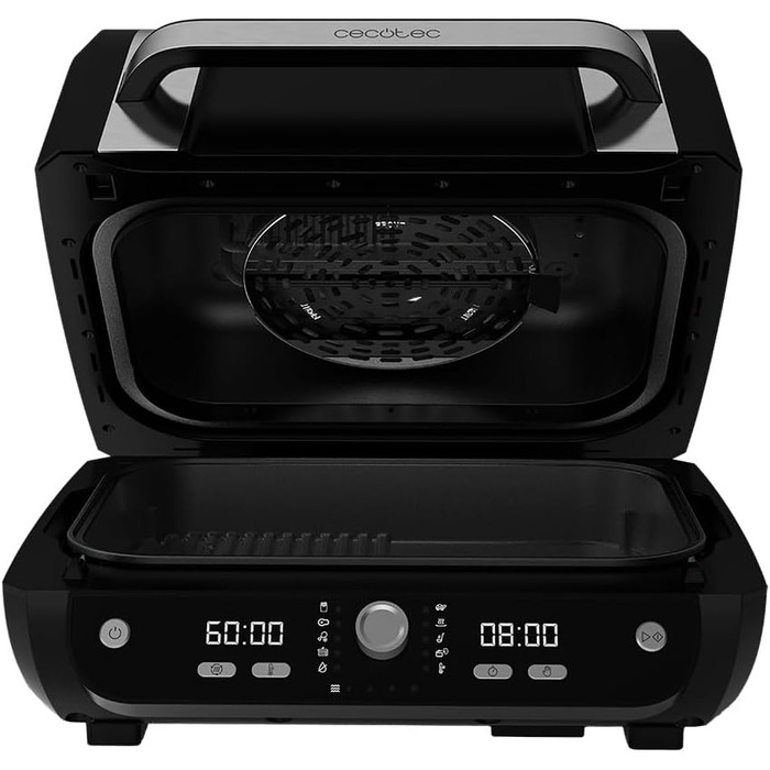 Cecotec Oil-Free Hot Air Fryer, 8 L, Cecofry FireDome 8000 Pro. 1700 W, Double Heating, 4 Grill Levels, 12 Predefined Modes, Adjustable Temperature and Time, 8-Liter Accessory Kit