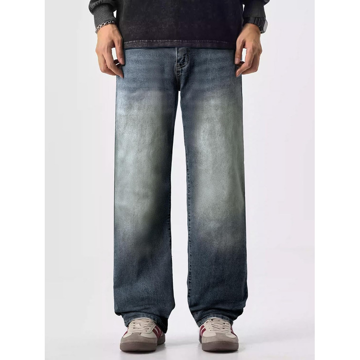 Чоловічі джинси Baggy JMIERR широкого крою, стрейч, вінтаж Y2K, сірі (M)