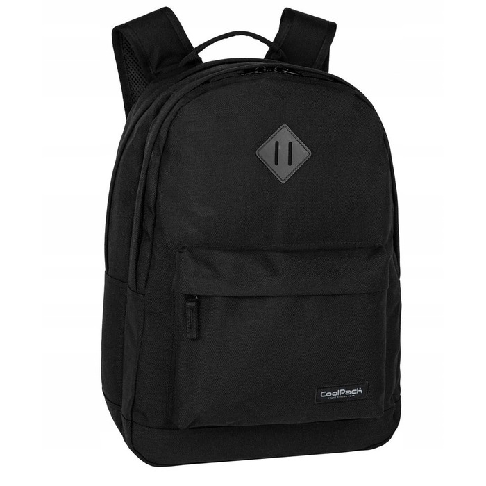 Багатовідсіковий шкільний рюкзак CoolPack, чорний з жовтими та золотистими акцентами, 27 л