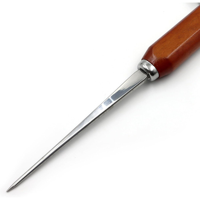 Stainless steel ice pick, ice pick for breaking ice, ice pick with wooden handle, ice pick for kitchens, bars, bartenders, best ice carving tools (long)