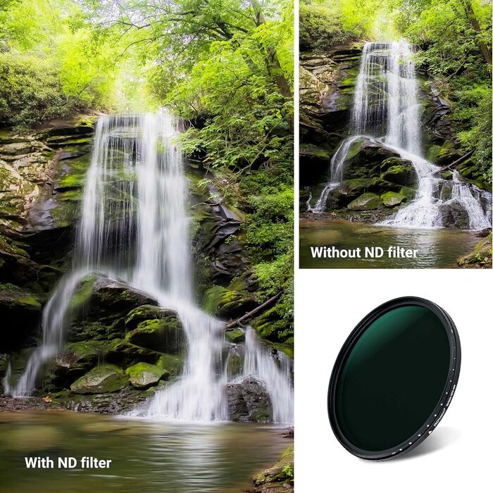 Фільтр ND змінної щільності Graufilter 72mm для DSLR камер, Sigma, Nikon - ND2-ND400, водонепроникний