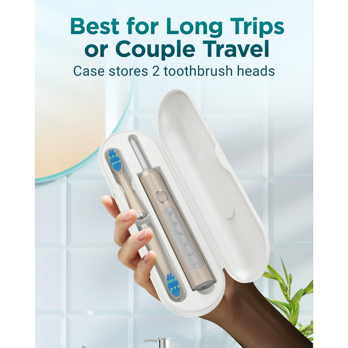 Електрична зубна щітка Sonico з 8 насадок, 5 режимів, чохол. Преміум якість, 1 шт.