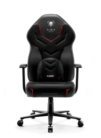 Ігрове крісло Diablo Chairs X-Gamer 2.0, тканина, чорне