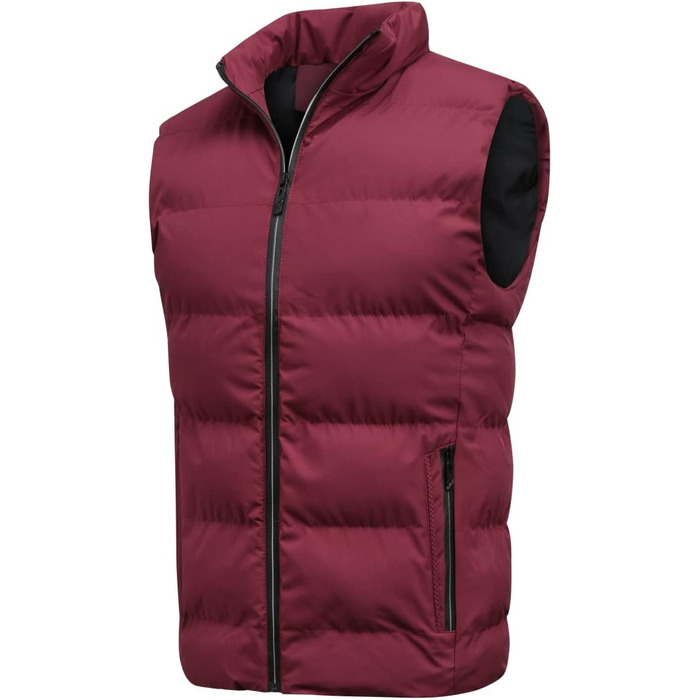 Чоловіча степкова жилетка YOUTHUP для зими, спорту та відпочинку. Тепла безрукавка з коміром, червона, L. Модель LHB-01