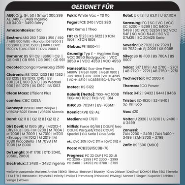 Набір фільтрів McFilter для пральних машин (12 шт.) | Ø 32/35 мм | Універсальний (Bosch, Siemens, Miele, Kärcher, Rowenta, Severin, AEG, Grundig)