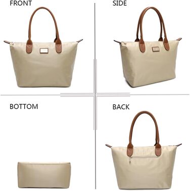 Сумка жіноча Gallantry Paris Shopper бежевого кольору зі штучної шкіри - стильна сумка-шопер на плече