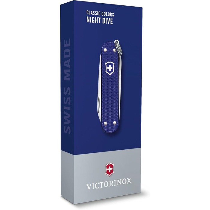 Мультитул Victorinox Classic SD Alox: Швейцарський ніж, 5 функцій, з файлом для нігтів (Night Dive)