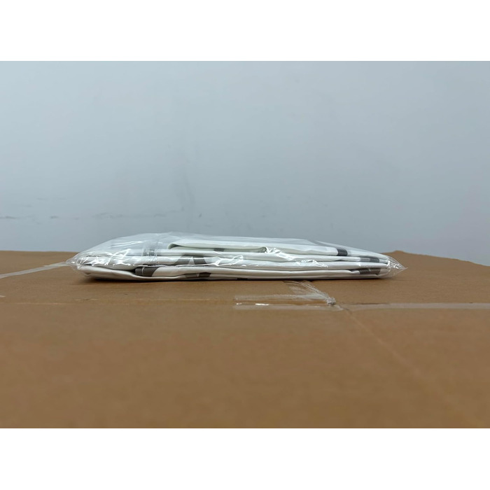 Водостійкий душовий завіс DUFU, 180x200 см, білий, з 12 кільцями