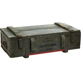 Дерев'яний ящик для зберігання, мілітарі, 80x42x24 см, вінтаж, для боєприпасів, вина, яблук, стиль Shabby, коробка з дерева