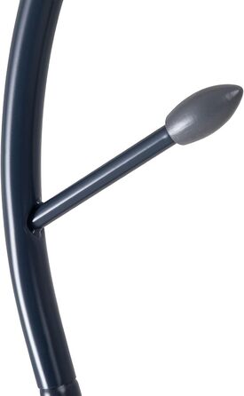IDIMEX Coat Rack Wardrobe Stand Triana with 6 Coat Hooks and Umbrella Stand, White Lacquered (Grey)