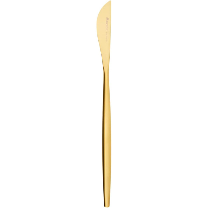 Karaca Orion Matte Gold 30-Piece Flatware Set for 6 People - Flatware, Knives, Forks, Dessert Forks, Stainless Steel, Dining Flatware, Tableware Set - Healthy and Hygienic, Modern Design