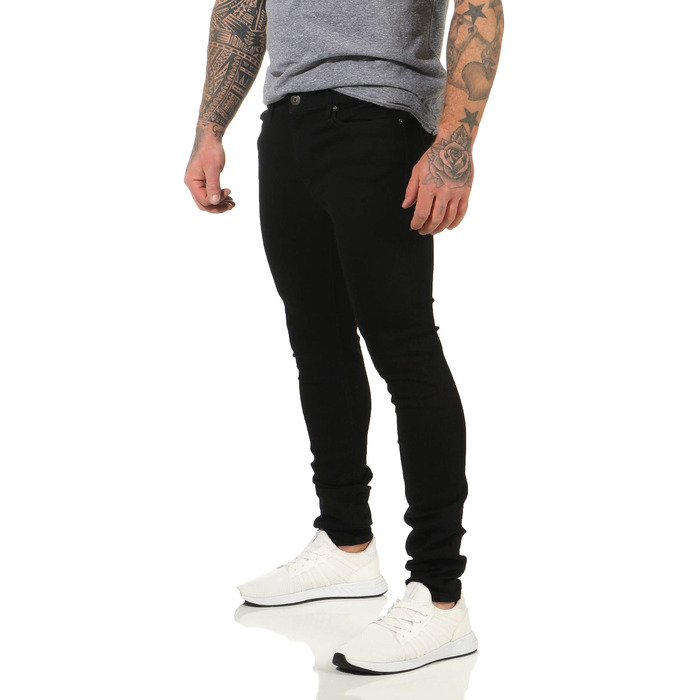 Джинси чоловічі JACK & JONES Skinny Stretch Denim чорні 36W/34L