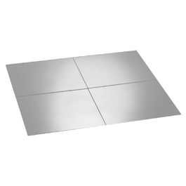 Дзеркальні плитки для стін: набір з 4 шт, скло, 30x30 см, самоклеючі