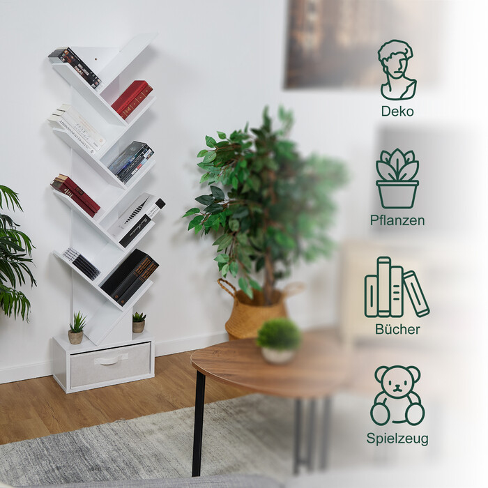 Книжкова шафа Relaxdays у формі дерева
