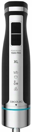 Занурювальний блендер Cecotec POWERGEAR 1500 XL PRO, 1500 Вт, сріблястий/сірий
